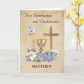 Kommunion und Bestätigung RCIA Glückwünsche Karte (Gelbe Blume)