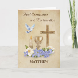 Kommunion und Bestätigung RCIA Glückwünsche Karte