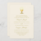 Kommunion und Bestätigungs-Chalice Einladung (Vorne/Hinten)