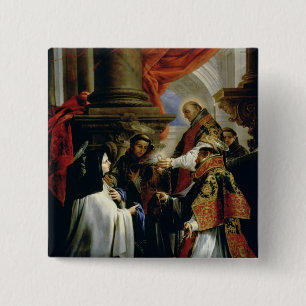 Kommunion von St Teresa von Avila c.1670 Button