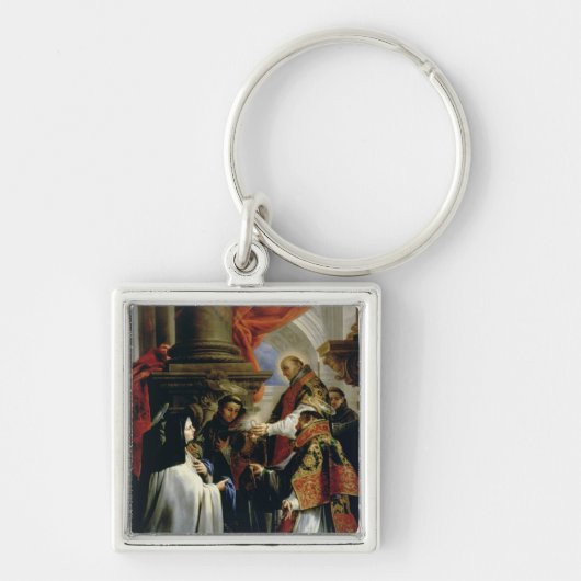 Kommunion von St Teresa von Avila c.1670 Schlüsselanhänger (Vorne)