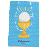 Kommunion * wählen Sie die Hintergrundfarbe Mittlere Geschenktüte (Rückseite)