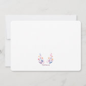 Kommunion Wasserfarbe Religiös Einladung (Rückseite)