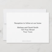 Kommunionblau mit Streifen Einladung (Rückseite)