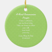 Kommunionbrot Keramik Ornament (Hinten)