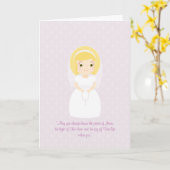 Kommuniongebet Karte (Gelbe Blume)