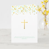 Kommuniongebet Karte (Gelbe Blume)