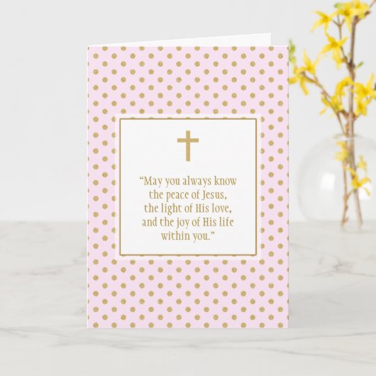 Kommuniongebet Karte (Gelbe Blume)