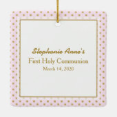 Kommuniongebet Keramikornament (Rückseite)