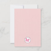 Kommunions-Pastellrosa-Kreuz danken Ihnen Dankeskarte (Rückseite)