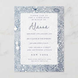 Kommunionsbestätigung der Blaugartenkirche Postkarte