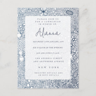 Kommunionsbestätigung der Blaugartenkirche Postkarte