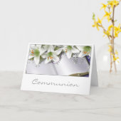 Kommunionskarte Karte (Gelbe Blume)