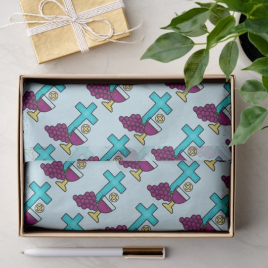 Kommunionsmuster Seidenpapier (Geschenk)