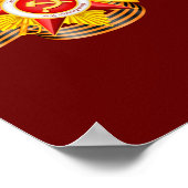 Kommunisches Poster des Großen Vaterländischen Kri (Ecke)