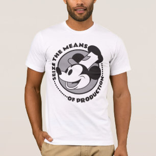 Kommunismus ergreift die Mittel Willie Maus Cartoo T-Shirt