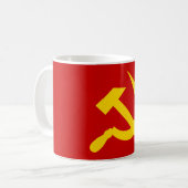 Kommunismus-Hammer und Sichel Kaffeetasse (Vorderseite Links)