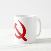 Kommunismus-Hammer und Sichelsymbol Kaffeetasse (VorderseiteRechts)