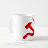 Kommunismus-Hammer und Sichelsymbol Kaffeetasse (Vorderseite Links)