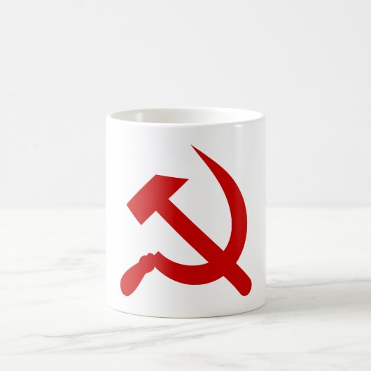 Kommunismus-Hammer und Sichelsymbol Kaffeetasse (Mittel)