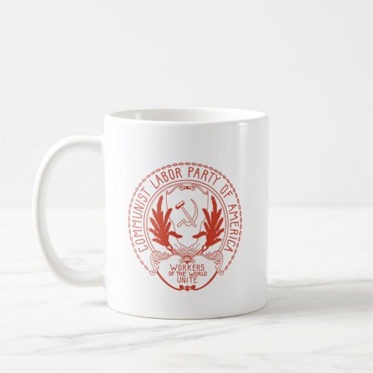 KOMMUNIST-ARBEITSParty VON AMERIKA Kaffeetasse (Links)