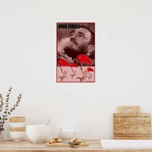 Kommunistin Kittens Poster (Küche)