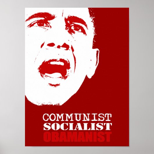 KOMMUNISTIN, SOZIALIST, OBAMANIST POSTER (Vorne)