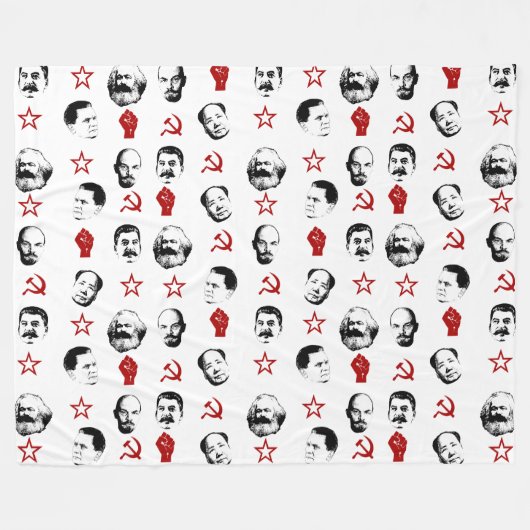 Kommunistische Führer Fleecedecke (Vorderseite (Horizontal))