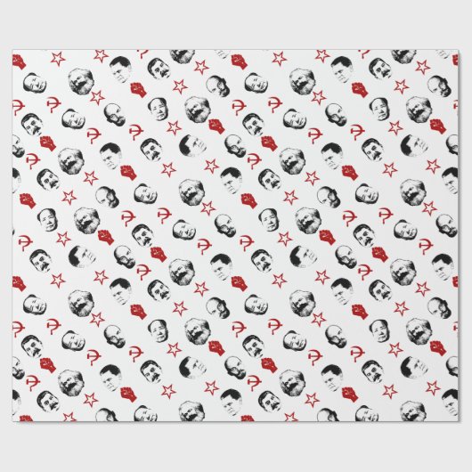 Kommunistische Führer Geschenkpapier (Flach)