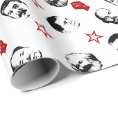 Kommunistische Führer Geschenkpapier (Rolleneckpunkt)