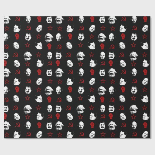 Kommunistische Führer Geschenkpapier (Flach)