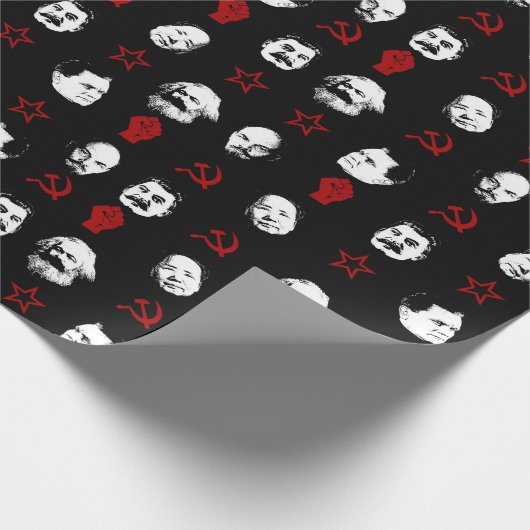 Kommunistische Führer Geschenkpapier (Ecke)