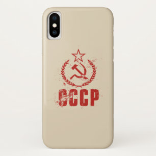 Kommunistische Hammer- und Sichelflagge iPhone X H Hülle