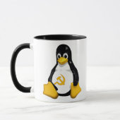 Kommunistische Kaffee-Tasse des Penguin-(Linux) Tasse (Links)