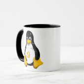 Kommunistische Kaffee-Tasse des Penguin-(Linux) Tasse (Vorderseite Links)