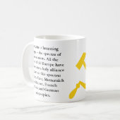 Kommunistische Manifest-Tasse Kaffeetasse (Vorderseite Links)