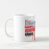 Kommunistische Manifest-Wort-Wolke Kaffeetasse (Links)