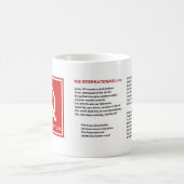 Kommunistische Party-Tasse mit "dem Internationale Kaffeetasse (Mittel)