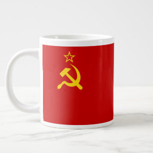 Kommunistische Sichel und Hammer der UdSSR-Gewerks Jumbo-Tasse