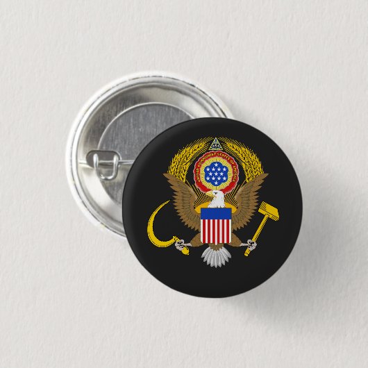 Kommunistische Staaten Amerikas Button (Vorne & Hinten)