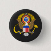 Kommunistische Staaten Amerikas Button (Vorderseite)