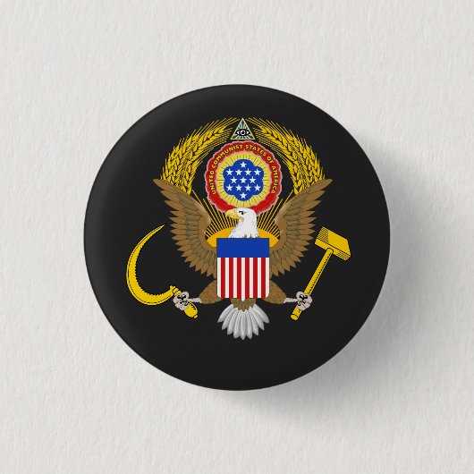 Kommunistische Staaten Amerikas Button (Vorderseite)