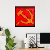 Kommunistische UdSSR Hammer und Sickle Poster (Heimbüro)