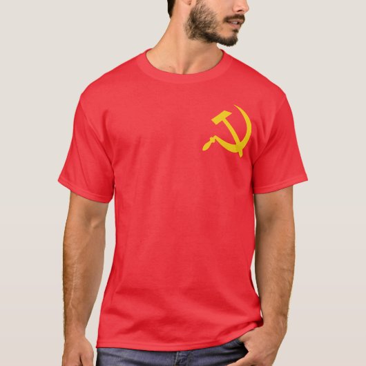 Kommunistischer Hammer u. Sichel T-Shirt (Vorderseite)