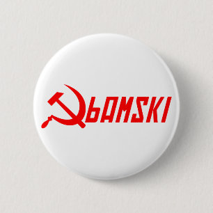 Kommunistischer Obama Button