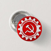Kommunistischer Party-Knopf Button (Vorne & Hinten)