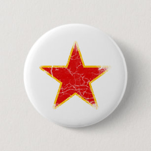 Kommunistischer roter Stern Vintag Button