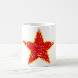 Kommunistischer Roter Stern Vintage Kaffeetasse