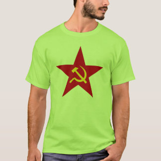 Kommunistischer roter T - Shirt des Sternes