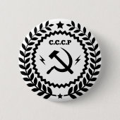 Kommunistisches CCCP Hammer-Sichel-Abzeichen Button (Vorderseite)